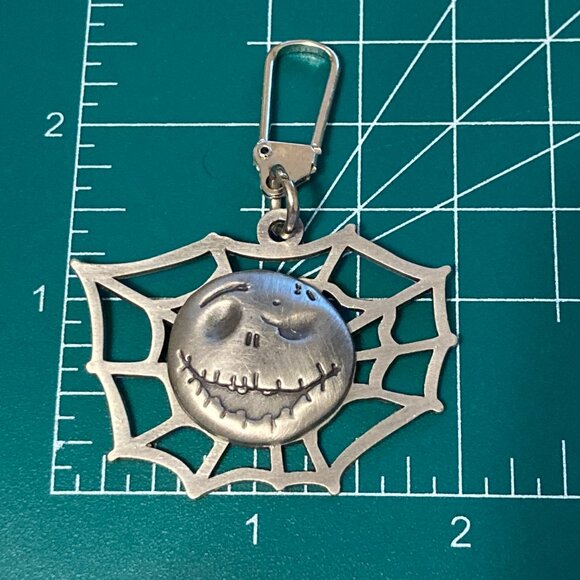Vtg Disney Jack Skellington Zipper Pull Purse Charm Nightmare Before Christmas - Picture 8 of 9